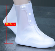 New White PVC High Top Reusable Women's Water Resistant Shoes Foot Cover