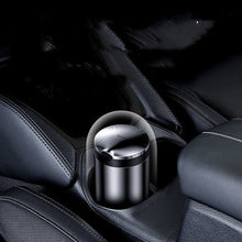 Car Ashtray LED Light Alloy Ash Tray Aluminum Cup Portable Smokeless Auto Ashtray Flame Retardant Cigarette Holder Box