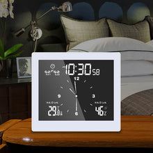 LCD Wall Clock Waterproof Bathroom Countdown Temperature Humidity Display Digital Clock Snooze Function Alarm Clock