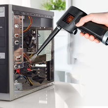 Dust blower camera lens