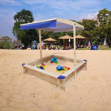 Sandpit Kids Wooden Playset Outdoor Backyard With Cover - Retractable