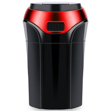 Portable Solar Rechargeable Car Ashtray Detachable Car Ashtray With Led Light Windproof Outdoor Travel Home Use