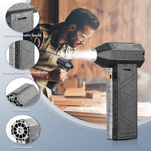 Mini  Jet Fan 52m/s  Violent Fan 130000 RPM Rechargeable Powerful Blower