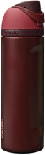 Owala FreeSip Insulated Stainless Steel Water Bottle with Straw, BPA-Free Sports Water Bottle, Great for Travel, 24 Oz, Black Cherry