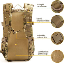 Tactical Backpack Men Military Assault Pack Outdoor Hiking Rucksack