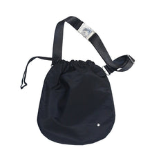 Diagonal Drawstring Fabric Waist Bag