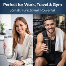 20 oz Bluetooth Speaker Tumbler – Stainless Steel Travel Tumbler, Insulated Cup with MAGNETIC Sliding Lid, Removeable Bluetooth Speaker Tumbler with Double Wall Design