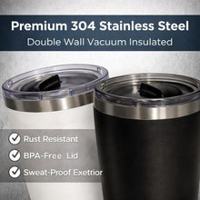 20 oz Bluetooth Speaker Tumbler – Stainless Steel Travel Tumbler, Insulated Cup with MAGNETIC Sliding Lid, Removeable Bluetooth Speaker Tumbler with Double Wall Design