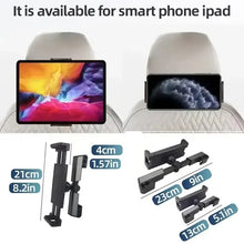 Telescopic Car Rear Pillow Phone Holder Mount Tablet Car Stand Seat Rear Headrest Mounting Bracket for Phone Tablet 4-12.9 Inch