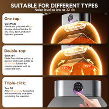 Portable Clothes Dryer, Clothes Dryer hold 9-12 Items, With Time Setting、Remote Control, Portable Dryers For Laundry, Apartments, RV, Travel, Low noise、Energy Saving、 Wrinkle Resistant