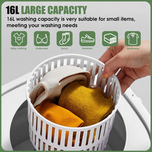Portable Washing Machine 16L Mini Laundry Washer 3 Modes with Spin Basket Laundry Machine Cleaning Depth Underwear,Baby Clothes Small Shirt for Apartments Dormitories Hotels and Camping (Green)