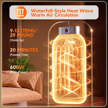 Portable Clothes Dryer, Clothes Dryer hold 9-12 Items, With Time Setting、Remote Control, Portable Dryers For Laundry, Apartments, RV, Travel, Low noise、Energy Saving、 Wrinkle Resistant