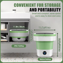 Portable Washing Machine 16L Mini Laundry Washer 3 Modes with Spin Basket Laundry Machine Cleaning Depth Underwear,Baby Clothes Small Shirt for Apartments Dormitories Hotels and Camping (Green)
