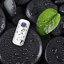 Action camera diving under the camera