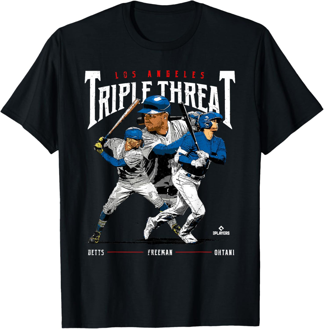 Triple Threat Ohtani, Betts, Freeman Los Angeles MLBPA T-Shirt