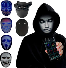 Halloween Face Masks Full Color LED Luminous Mask Face Changing Mask Party Bar Props