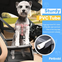 Petbobi Pet Reinforce Dog Car Seat for Dog Portable and Breathable Dog Car Booster Seat with Seat Belt Dog Carrier Safety Car Seat for Travel, with Clip on Leash with PVC Tube (Cationic Fabric Grey)