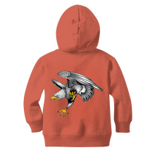 Custom Design Eagle Landing  ﻿Classic Kids Zip Hoodie - neverleavehomedeals.com