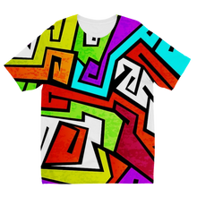 colorful-graffiti-vector Sublimation Kids T-Shirt