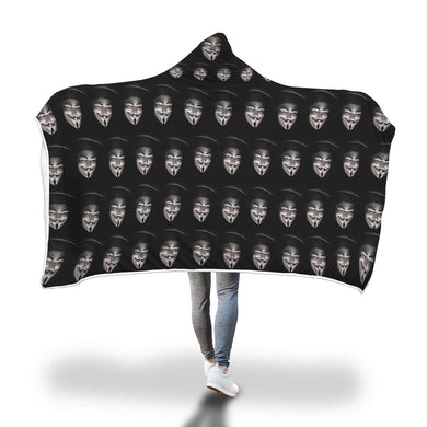 Custom Hooded Designer Blanket Anonymous - neverleavehomedeals.com