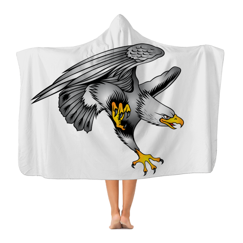 Custom Design Eagle Landing  ﻿Classic Adult Hooded Blanket - neverleavehomedeals.com
