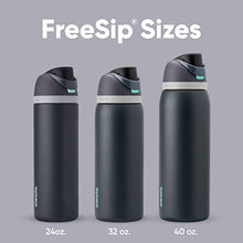 Owala FreeSip Insulated Stainless Steel Water Bottle with Straw for Sports and Travel, BPA-Free, 24oz, Iced Breeze