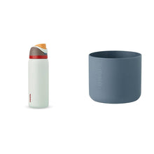 Owala FreeSip Insulated Stainless Steel Water Bottle with Straw for Sports and Travel, BPA-Free, 24oz, Iced Breeze