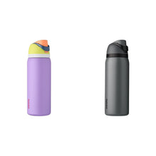 Owala FreeSip Insulated Stainless Steel Water Bottle with Straw for Sports and Travel, BPA-Free, 24oz, Iced Breeze