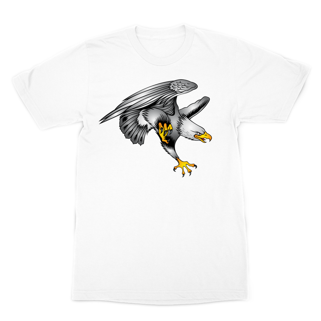 Custom Design Eagle Landing  ﻿Premium Sublimation Adult T-Shirt - neverleavehomedeals.com