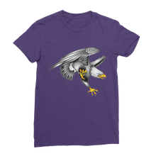 Custom Design Eagle Landing  ﻿Premium Jersey Women's T-Shirt - neverleavehomedeals.com