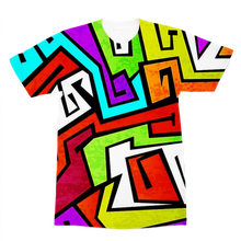 colorful-graffiti-vector Premium Sublimation Adult T-Shirt