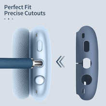 Fintie Silicone Case Cover for AirPods Max Headphones, Anti-Scratch Ear Cups Cover and Headband Cover for AirPods Max, Accessories Skin Protector for AirPods Max (Dark Blue)