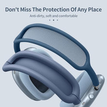 Fintie Silicone Case Cover for AirPods Max Headphones, Anti-Scratch Ear Cups Cover and Headband Cover for AirPods Max, Accessories Skin Protector for AirPods Max (Dark Blue)