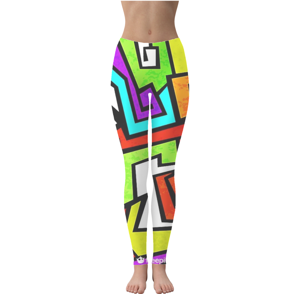 colorful-graffiti-vector Leggings