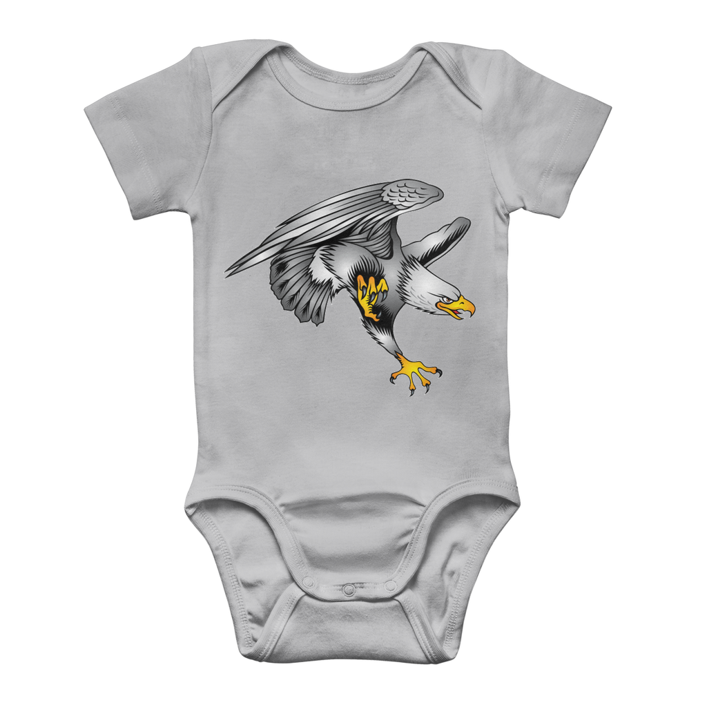 Custom Design Eagle Landing  ﻿Classic Baby Onesie Bodysuit - neverleavehomedeals.com