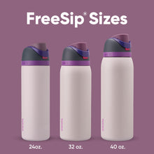 Owala FreeSip Insulated Stainless Steel Water Bottle with Straw for Sports and Travel, BPA-Free, 24oz, Iced Breeze
