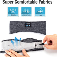 Sleep Headphones Wireless, Bluetooth Sports Headband Headphones with Ultra-Thin HD Stereo Speakers Perfect for Sleeping,Workout,Jogging,Yoga,Insomnia, Air Travel, Meditation, Grey