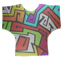 colorful-graffiti-vector Sublimation Batwing Top
