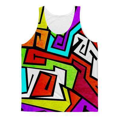colorful-graffiti-vector Classic Sublimation Adult Tank Top