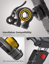 Lamicall Bike Phone Holder, Motorcycle Phone Mount - Motorcycle Handlebar Cell Phone Clamp, Scooter Phone Clip for iPhone 15 Pro Max/Plus, 14 Pro Max, S9, S10 and More 4.7" to 6.8" Smartphones