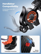 Lamicall Bike Phone Holder, Motorcycle Phone Mount - Motorcycle Handlebar Cell Phone Clamp, Scooter Phone Clip for iPhone 15 Pro Max/Plus, 14 Pro Max, S9, S10 and More 4.7" to 6.8" Smartphones