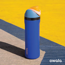 Owala FreeSip Insulated Stainless Steel Water Bottle with Straw for Sports and Travel, BPA-Free, 24oz, Iced Breeze