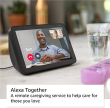 Echo Show 8 (2nd Gen, 2021 release) - Glacier White - with 30-day FREE trial of Alexa Together (monthly auto-renewal)
