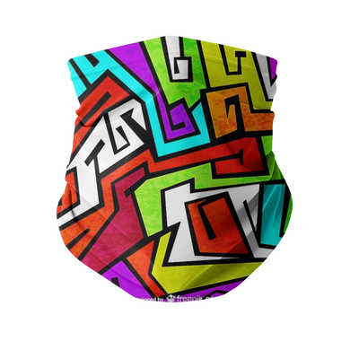 colorful-graffiti-vector Sublimation Neck Gaiter