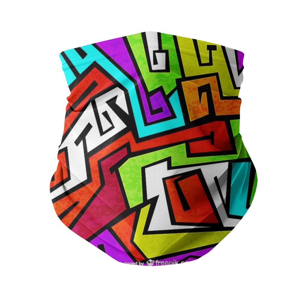 colorful-graffiti-vector Sublimation Neck Gaiter