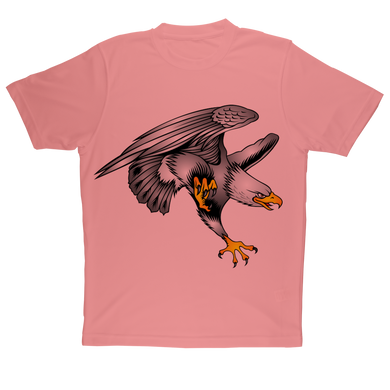 Custom Design Eagle Landing  ﻿Sublimation Performance Adult T-Shirt - neverleavehomedeals.com