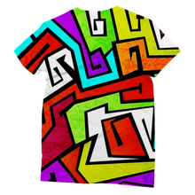 colorful-graffiti-vector Classic Sublimation Women's T-Shirt