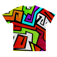 colorful-graffiti-vector Classic Sublimation Adult T-Shirt