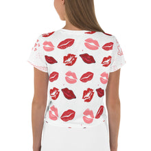 All-Over Print Crop Tee Say Ahh