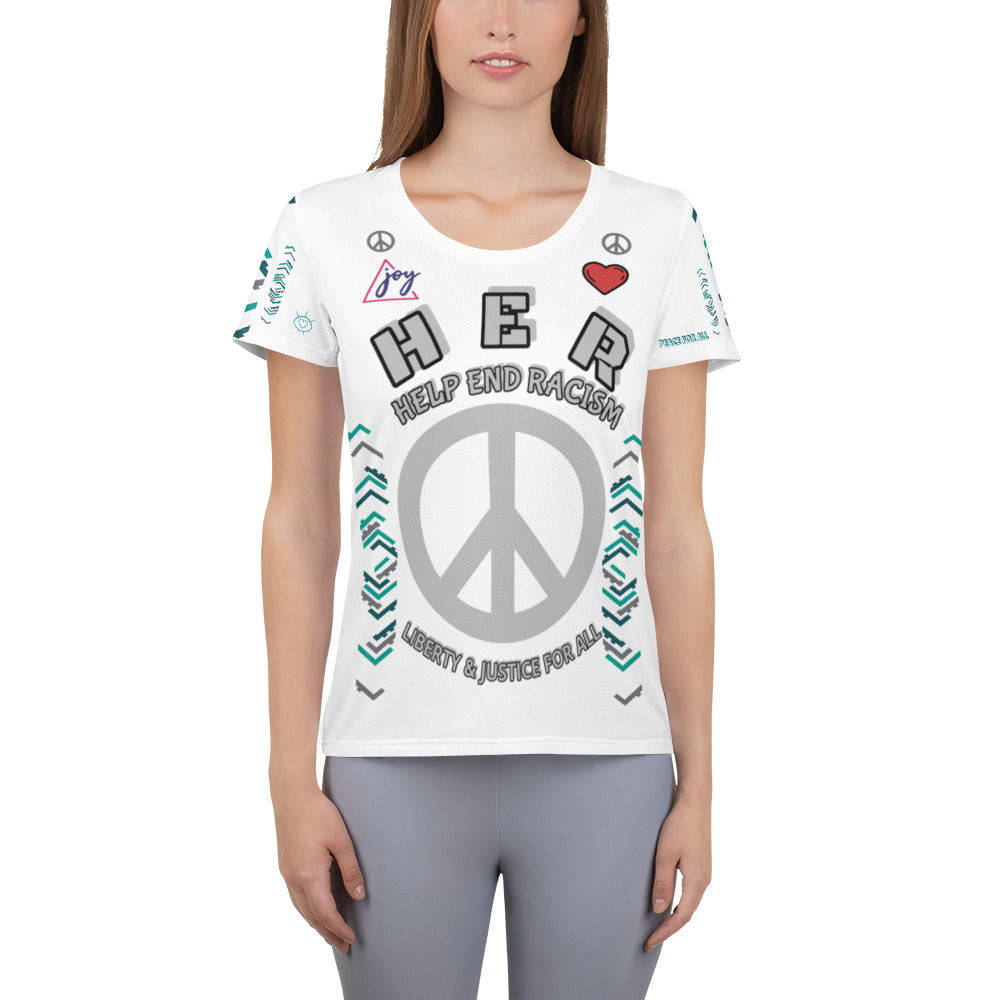 All-Over Print Women's Athletic T-shirt